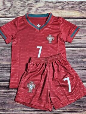 Portugal Ronaldo kid's soccer uniform